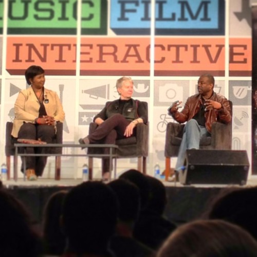 One of the panels I went to at SXSW.
In the picture are Dr Mae Jemison (astronaut), Dr Jill Tarter (scientist), and LeVar Burton (fictional astronaut).