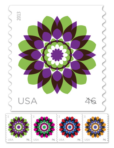 While the Postal Service does have Eid stamps, the ones identified in the email (above) are not them. These are part of the Kaleidoscope Flowers collection.
